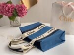 Top Quality Knockoff Chloe Medium Woody Tote Bag in Deadstock Denim - Image 5