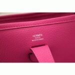 Rose Red Evelyne III PM Bag Replica AAA Hermes Statement Crossbody - Image 5