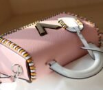 Louis Vuitton Epi Leather Twist MM Bag In Rose Bellerin Pink With Braided Edges Flap - Image 5