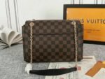 Louis Vuitton Damier Ebene Canvas Vavin PM Bag In Bordeaux Red - Image 5