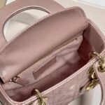 Dior Lady Dior Mini Bag Fake in Lotus Pearlescent Lambskin - Image 5