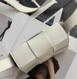 Top Quality Imitation Bottega Veneta Candy Cassette Bag In White - Image 9