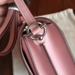 Rose dragee replica Hermes Mini Sac Roulis handbag - Image 7