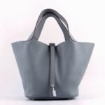 Blue lin knockoff Hermes Picotin Lock handbag