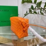 Faux Bottega Veneta Loop Small Bag Orange - Image 9