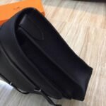Black Fake Designer Hermes Steve Messenger Bag - Image 4