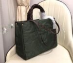 Louis Vuitton Econyl Regenerated Nylon Onthego GM Tote In Khaki Green - Image 2