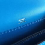 Blue hydra luxury replica Hermes Mini Sac Roulis handbag - Image 8