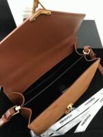 Fake Saint Laurent Cassandra Medium Bag Brown Suede - Image 2