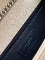 KATE SMALL CHAIN BAG IN GRAIN DE POUDRE EMBOSSED LEATHER - Image 3