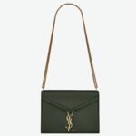 Replica Saint Laurent Cassandra Medium Chain Bag Green