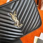 Replica Saint Laurent Lou Camera Bag Black - Image 4