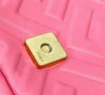 Top Quality Faux Fendi Small Baguette Bag In Pink FF - Image 10