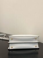 Top Quality Replica Fendi Peekaboo ISeeU Small Bag In White Calfskin - Image 5