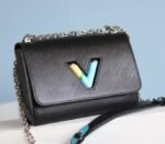 Louis Vuitton Epi Leather Twist MM Limited Edition Bag In Black - Image 2