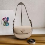 Prada Arque Shoulder Bag with Flap Replica in Beige - Image 7