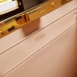 Top Quality Replica Fendi Peekaboo ISeeU Small Bag In White Calfskin - Image 4