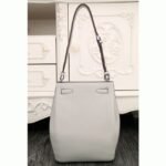 White Leather Knockoff Hermes So Kelly 22cm Clean Style Shoulder Bag - Image 6