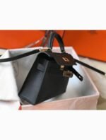 Hermes Kelly Mini II Bag Replica in Black - Image 5