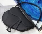 Dior Saddle Mini Bag Knockoff in Black Ultramatte Calfskin - Image 11