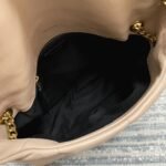 Saint Laurent Puffer Medium Chain Bag Beige Lambskin - Image 9