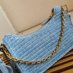 Prada Re-Edition Shoulder Bag Fake in Blue - Image 5