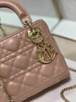 Dior Lady Dior Mini Bag Replica with Chain in Blush - Image 7