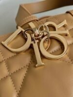 Dior Toujours Large Bag Fake in Brown Macrocannage Calfskin - Image 5
