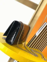 Fake Saint Laurent Kate Small Tassel Bag Noir Crocodile-embossed Leather - Image 4