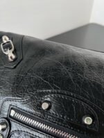 Knockoff Balenciaga Le City Small Bag Black Arena Lambskin - Image 7