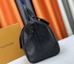 Louis Vuitton Monogram Shadow Leather Keepall Bandouliere 50 In Black - Image 4