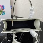 Prada Symbole Medium Bag Fake with Topstitching in White - Image 2