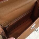 Brown Epsom Knockoff Hermes Kelly 32cm Sellier Classic Purse - Image 7