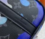 Louis Vuitton Monogram Eclipse Keepall Bandouliere 25 Travel Bag In Blue And Purple Sunrise - Image 9