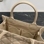 Dior Small Book Tote Bag Replica with Strap in Beige - Image 10