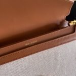 CASSANDRA MONOGRAM CLASP BAG IN CANVAS AND SMOOTH LEATHER - Image 9