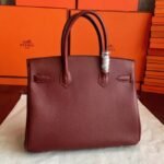 Bordeaux Hermes Birkin 35cm Replica Designer-Inspired Bag - Image 5