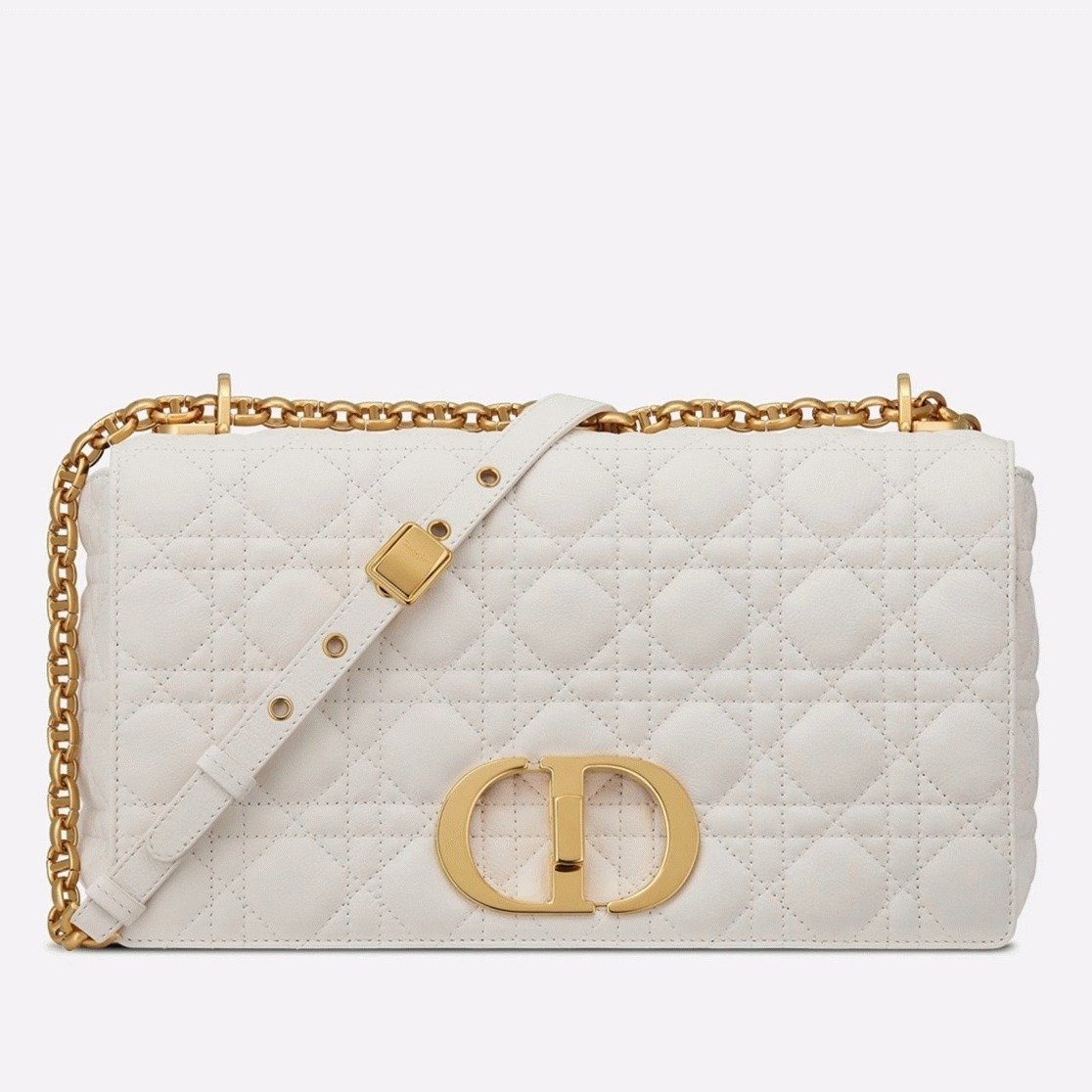 3FDC4606-79ED-4349-3BB8-65483513E204.jpg Dior Caro Large Bag Replica in White - Image 1