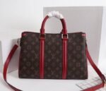 Louis Vuitton Monogram Canvas Soufflot MM Bag In Cerise Red - Image 3