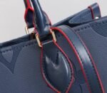 Louis Vuitton Monogram Empreinte Giant Onthego MM Tote In Navy Blue - Image 7