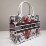 Dior Medium Book Tote Fake in White Camouflage with Multicolored - Image 6