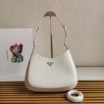 White Prada Cleo Small Bag Best Replica - Image 9