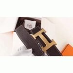 Chocolate clemence fake Hermes H belt buckle - Image 4