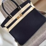 Black Knockoff Designer Hermes Birkin 35CM Tote
