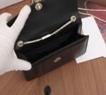 Fake Bvlgari Serpenti Forever Small Crossbody Bag Black Leather - Image 6