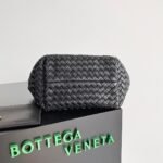 Top Quality Fake Bottega Veneta Cabat Mini Bag In Black Intrecciato Lambskin - Image 7