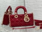 Dior Lady D-Joy Small Bag Imitation in Red - Image 4