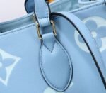 Louis Vuitton Monogram Empreinte Leather Onthego MM Bag In Summer Blue - Image 7