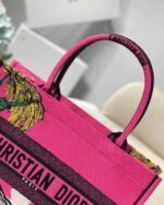 Dior Medium Book Tote Bag Replica in Toile de Jouy Zoom Pop Embroidery - Image 7