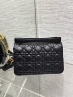 Dior Small Jolie Top Handle Bag Fake in Black Cannage Calfskin - Image 4